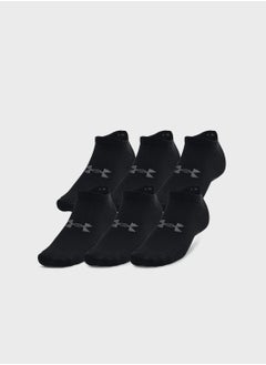6 Pack Essential No Show Socks