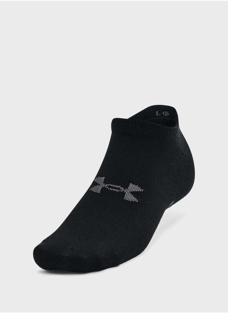 UNDER ARMOUR - 6 Pack Essential No Show Socks - Image 1