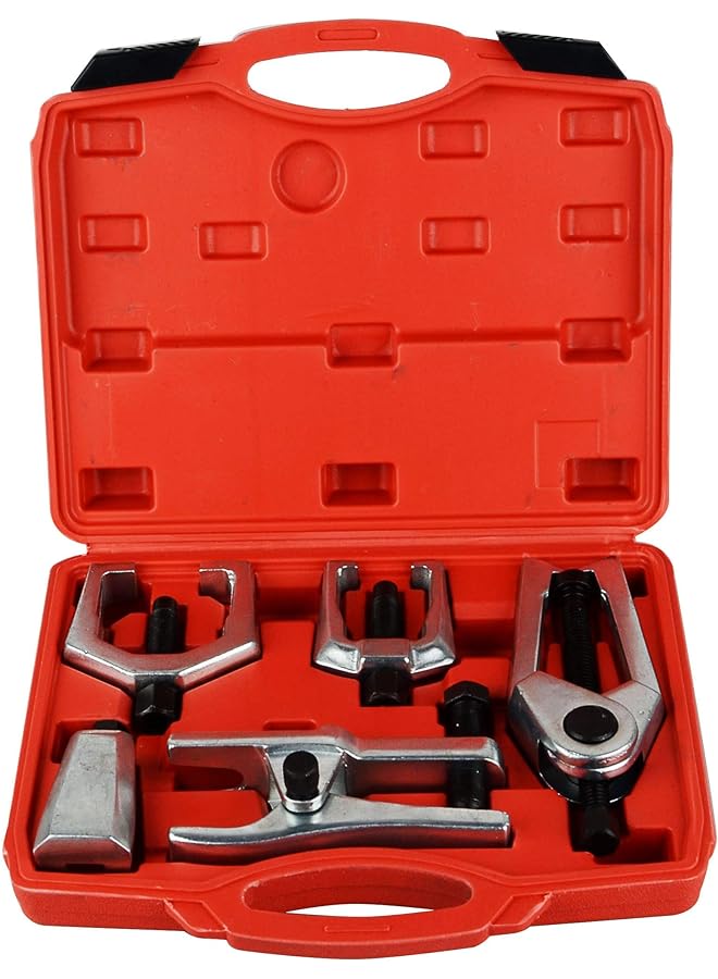 Generic 5Pcs Professional Front End Service Tool Kit, Pitman Arm Puller, Ball Joint Separator Tie Rod Remover Tool  - Image 1