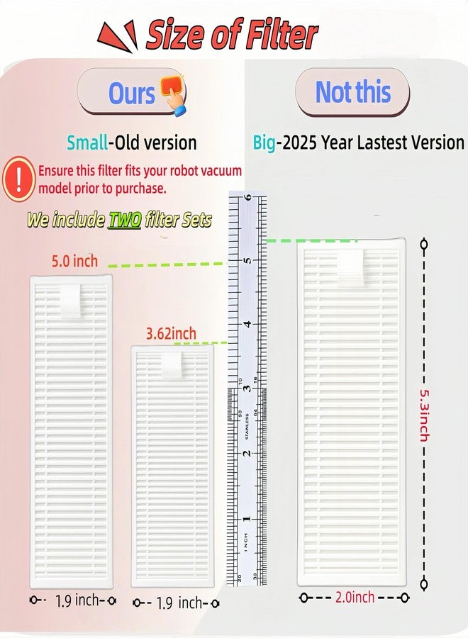 Avaenzo قطع غيار بديلة فقط لمرشحات M210 Pro من Avaenzo، متوافقة فقط مع فرش جانبية لمرشحات Lefant M210P وM210 Pro. - Image 3