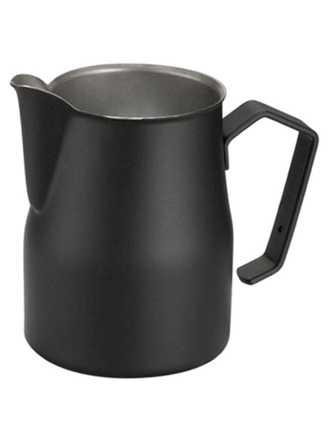 NIBEMINENT Non-Stick Coffee Milk Frothing Pitcher Black 0.35Liters