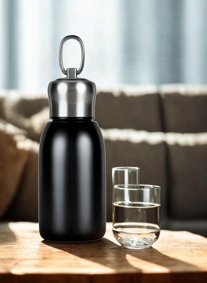 bolt bee 250ML Mini Black Stainless Steel Water Bottle – Vacuum Insulated, Leak-Proof for Hot & Cold Drinks | Travel, Kids, Women, Office & Outdoor Use (Black) - Image 5