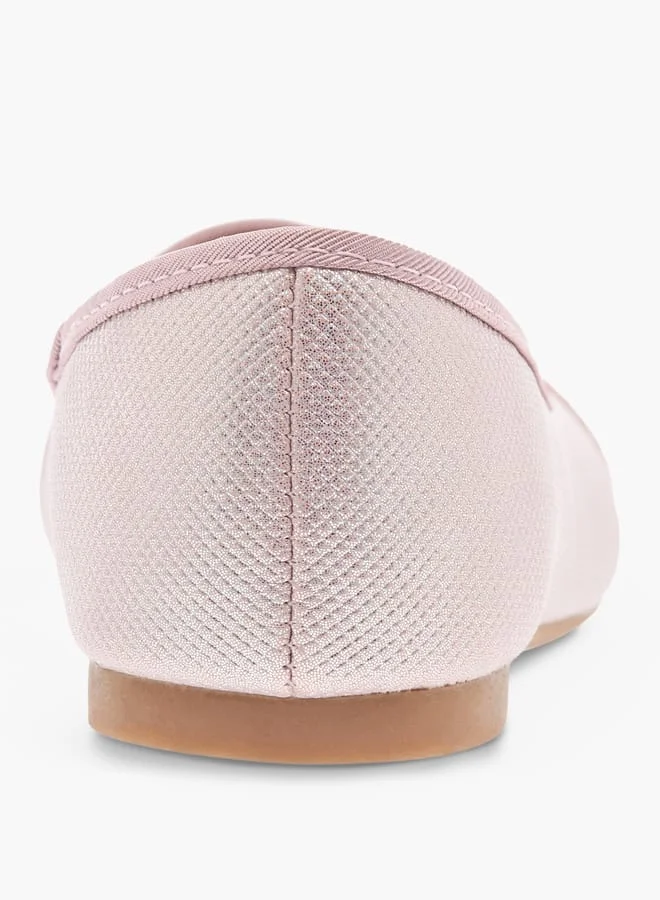 Flora Bella By Shoexpress Girls Embellished Slip-On Ballerina Shoes
