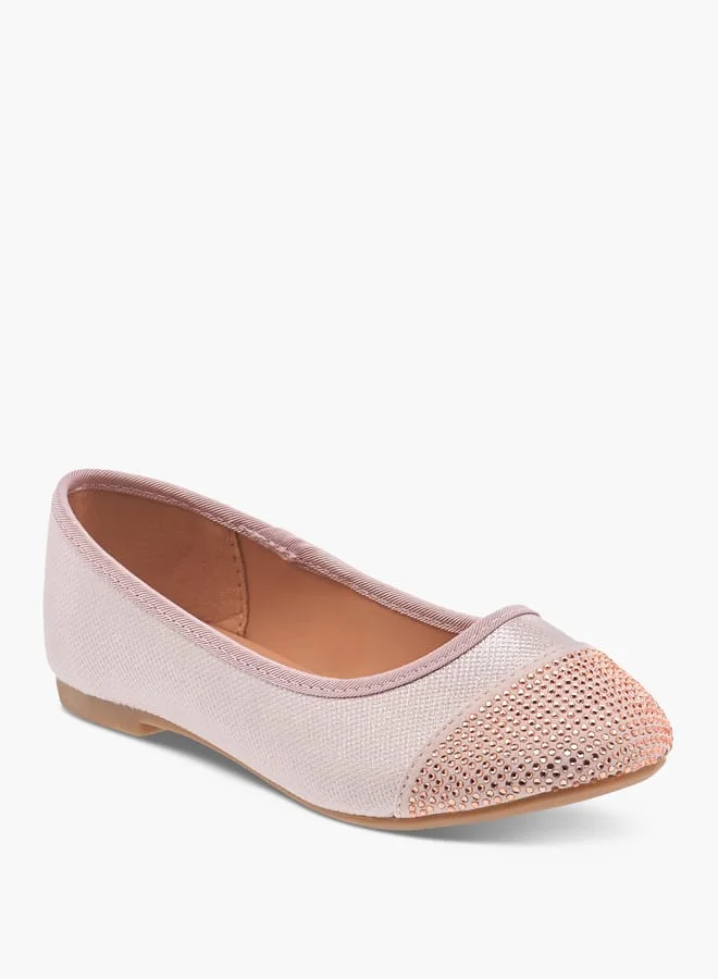 Flora Bella By Shoexpress Girls Embellished Slip-On Ballerina Shoes Ramadan Collection