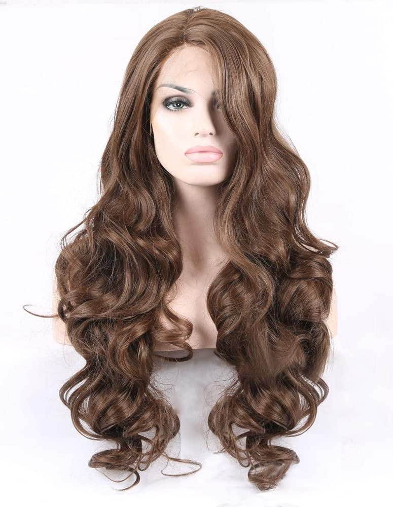 ECIF Brown Fiber Curly Root Wig, 2724462262858 - Image 1
