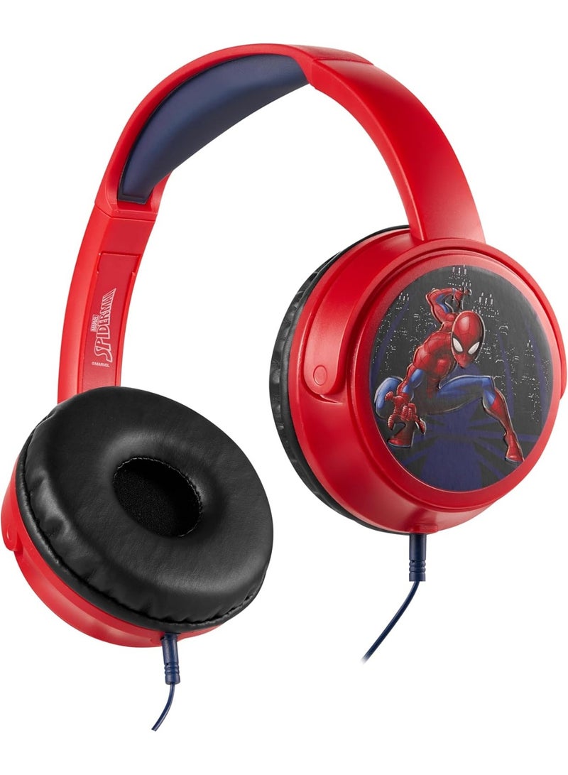 Volkano Marvel Spider-Man Auxiliary Headphones with Stickers (MV-6513-SM3) - Image 2