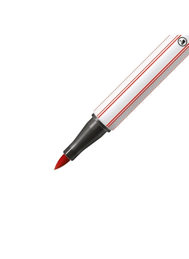 STABILO STABILO Premium Fibre-Tip Pen Pen 68 brush - ColorParade - 19 assorted Colors + 1 additional Black  - Image 5