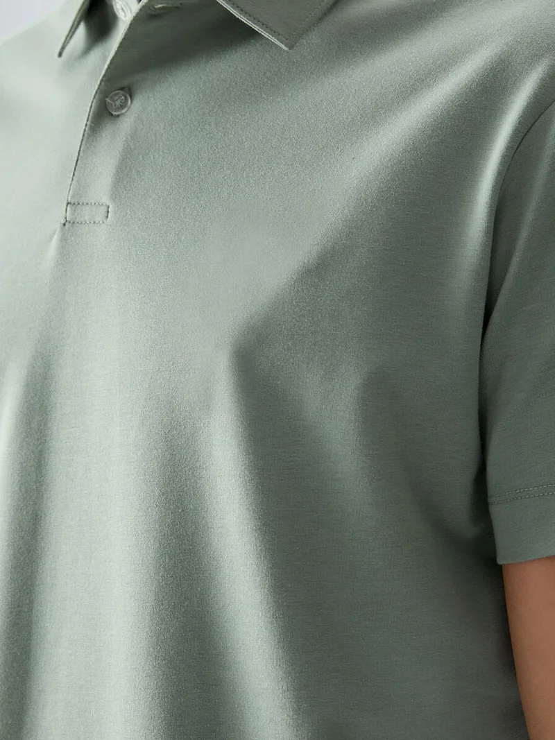 تومي لايف TOMMY Oversized Polo Collar T-Shirt
