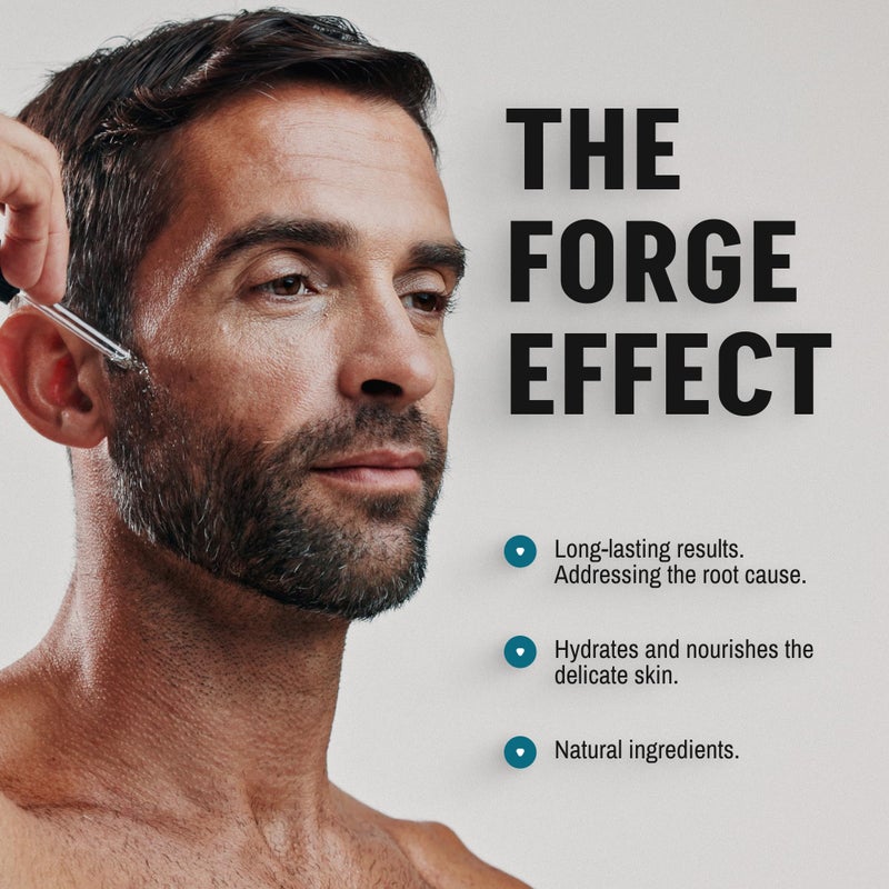 FORGE SKINÂ® Night Beef Tallow Serum for Men [TALLOW-BASED] - Facial Essence for Face Wrinkles with Essential Oils - Natural Green Tea Skincare for Radiance and Skin Hydration (1.7 OZ) - Image 3
