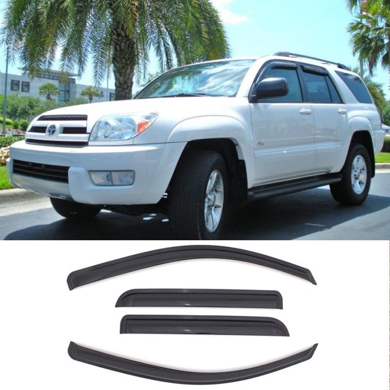 Deebior 94924 Side Window Wind Vent Deflector Set for 2003-2009 Toyota 4Runner - Image 1