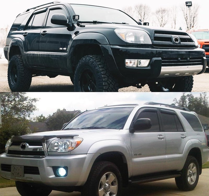 Deebior 94924 Side Window Wind Vent Deflector Set for 2003-2009 Toyota 4Runner - Image 2