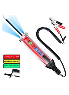 Automotive Test Light & Battery Power Detector, 1-75V DC LCD Digital Circuit Tester with Illumination, Fuse Tester with Voltmeter, Electric Test Pen for Checking Car Fuses and Battery Voltage