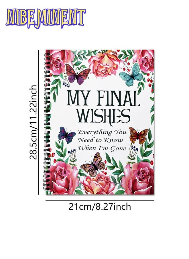 NIBEMINENT My Final Wishes Planner: Everything You Need to Know When I'm Gone | End of Life Planner, Checklist & Organizer | A Detailed Information About My Accounts, Belongings & Wishes  - Image 2