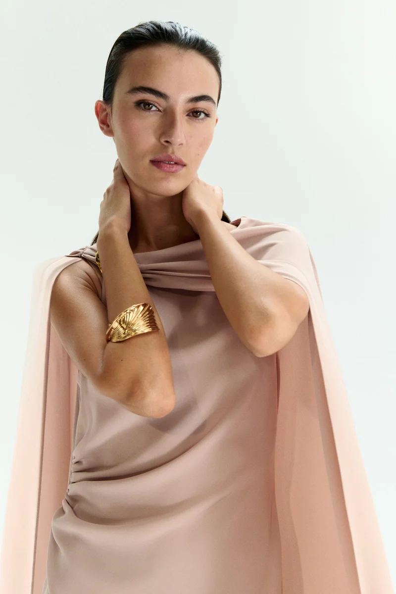 H&M Cape-detail dress