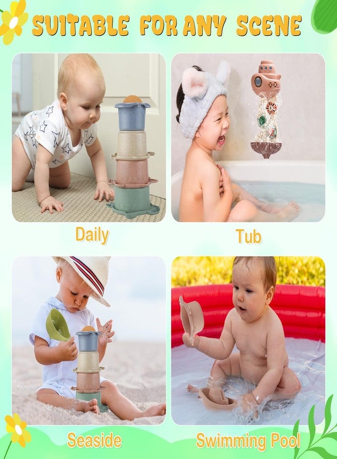 Holady Bath Toys Suitable for Kids Aged 1-3 Childrens Early Education Toys Beach Water Toys for 12-18 Months Baby and Toddler - Image 5