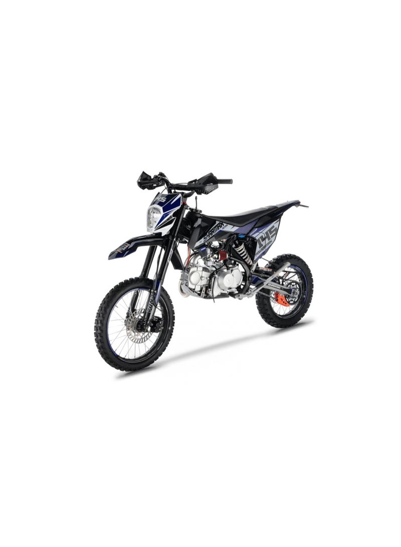 SHARMAX Power Max 145 125cc 10HP Pit Bike – 4-Speed Manual, Electric + Kick Start, Hydraulic Disc Brakes, Chromoly Frame, 17/14 Wheels – Off-Road Mini Motorcycle - Image 2
