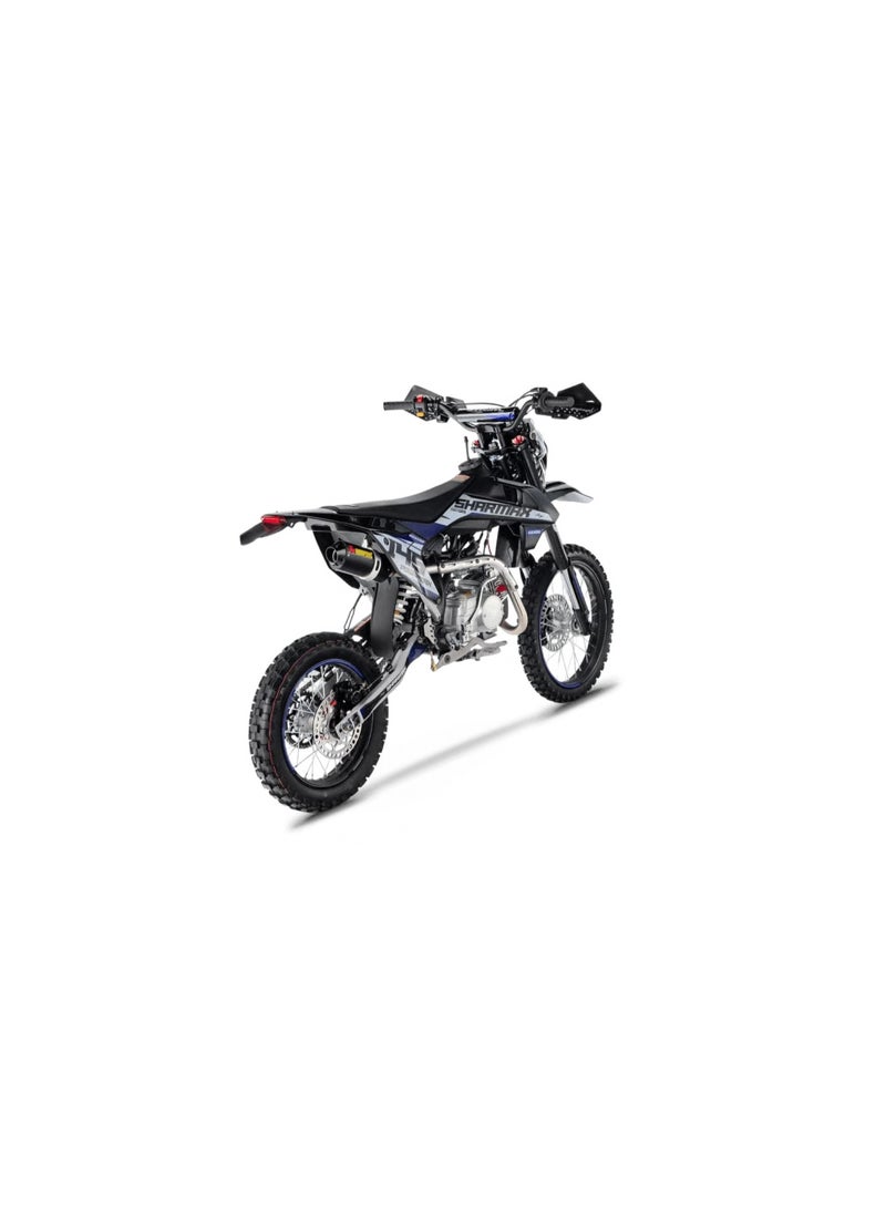 SHARMAX Power Max 145 125cc 10HP Pit Bike – 4-Speed Manual, Electric + Kick Start, Hydraulic Disc Brakes, Chromoly Frame, 17/14 Wheels – Off-Road Mini Motorcycle - Image 3