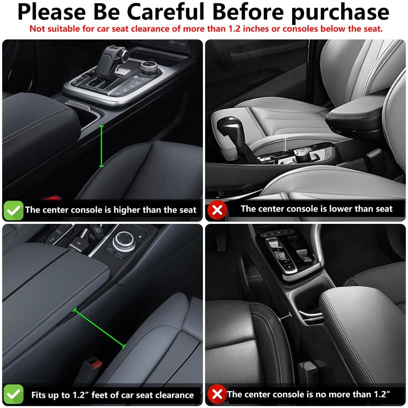 PLEW Anti-Drop Car Seat Gap Filler Organizer, Premium Leather Console Organizer, Easy Access to Phone/Keys, Universal Fit for Car SUV Truck Multi-Purpose Essentials Organizer(2PC) - Image 5