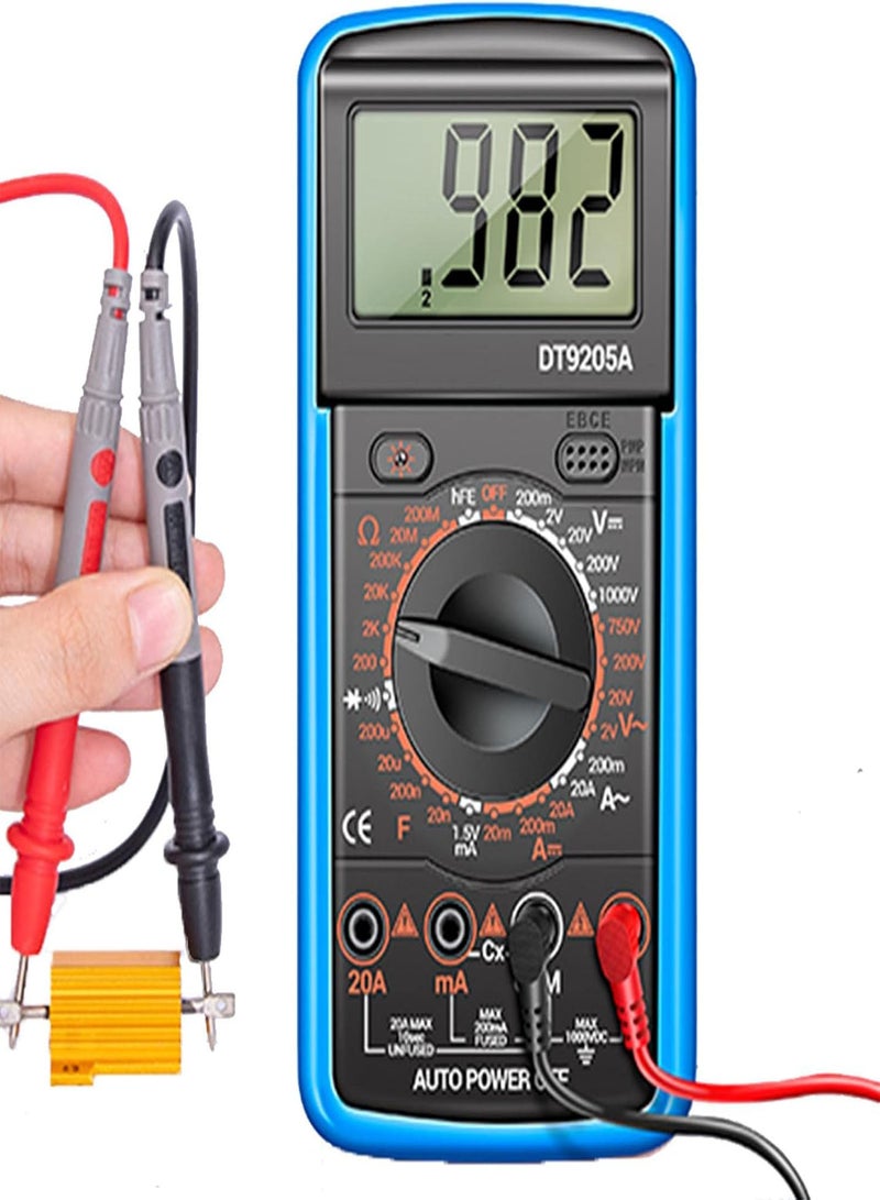 GGOOT Digital Multimeter,Universal Meter DT9205A Multimeter - Digital Multimeter Short Circuit Detection, Low Power Consumption Mode Automatic Shutdown Accurate Reading for Home Professional Use - Image 1