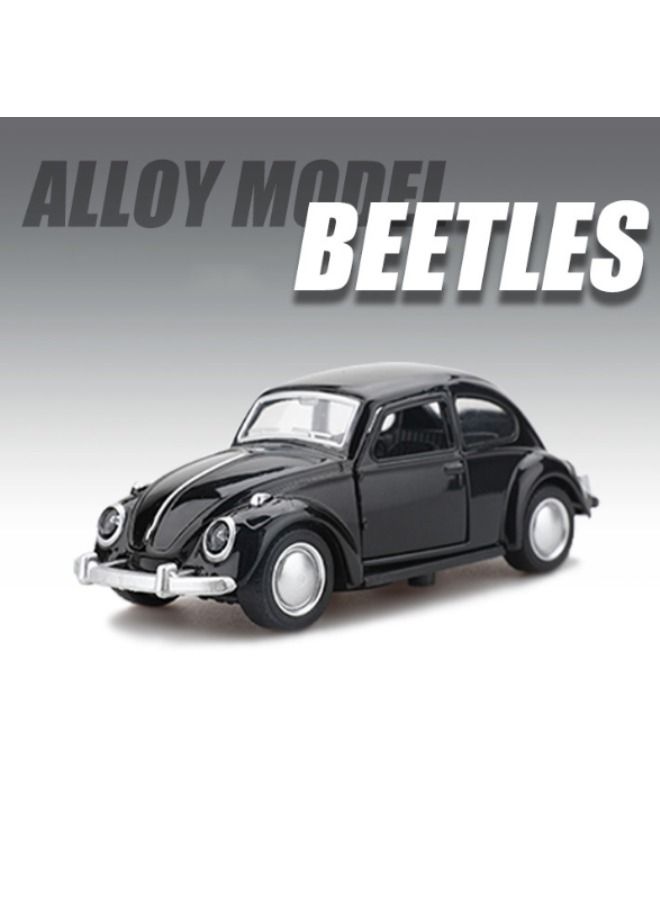 1:32 Classic Beetle Car Model, Alloy Car Model Toy, Vintage Mini Car Model, 4.5X4.5X12cm, Black  - Image 4