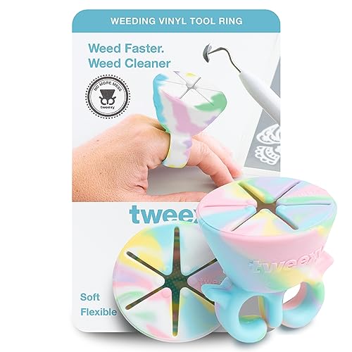 tweexy Craft Vinyl Weeding Scrap Collector Ring | Weeding Tools for Vinyl Heat Transfer, HTV Crafting & Adhesive Paper Sheets Holder | Portable Heat Press Accessories and Supplies (Unicorn) - Image 1