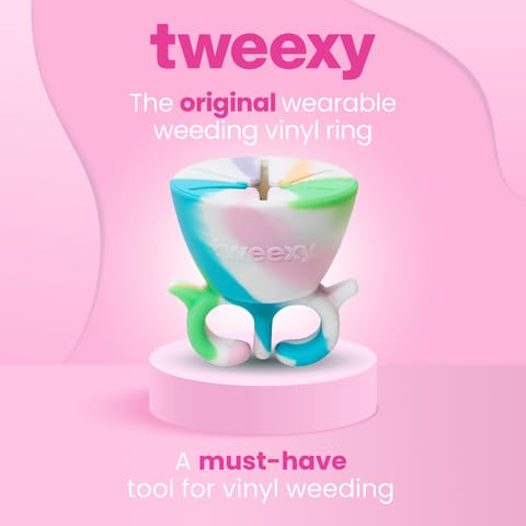tweexy Craft Vinyl Weeding Scrap Collector Ring | Weeding Tools for Vinyl Heat Transfer, HTV Crafting & Adhesive Paper Sheets Holder | Portable Heat Press Accessories and Supplies (Unicorn) - Image 2