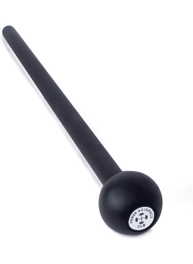 POWER GUIDANCE Steel Mace Macebell Cast Iron Training Full Body Workout, Shoulder, Core Strength, Muscles, Joints (7lb) - Image 1