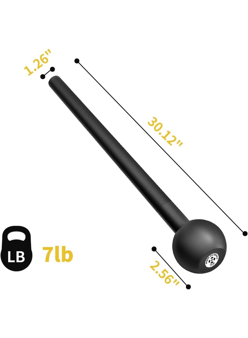 POWER GUIDANCE Steel Mace Macebell Cast Iron Training Full Body Workout, Shoulder, Core Strength, Muscles, Joints (7lb) - Image 2