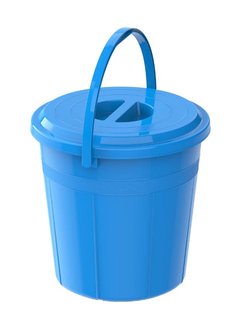 DX 10L Round Plastic Bucket with Handle & Lid
