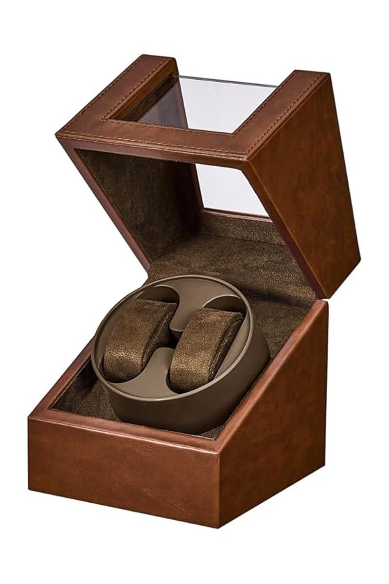 أوزيغالور صندوق لف الساعات الأوتوماتيكية، علبة لف الساعات الذاتية، صندوق مزدوج بمحرك ياباني هادئ - هدية مثالية لعيد الأب - Image 1