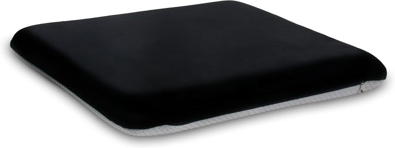 Sigmat Recliner Cushion for Elderly with Memory Foam 20x20x3 Inches Large Square Seat Cushion for Recliner Chair, Floor Pillow, Truck Seat Cushion Black-Grey - Image 1