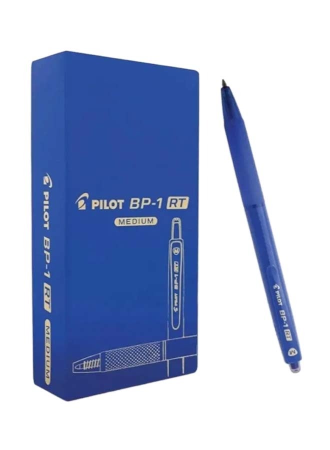 بايلوت طقم أقلام BP1 ضغاط مكون من 12 قطعة أزرق