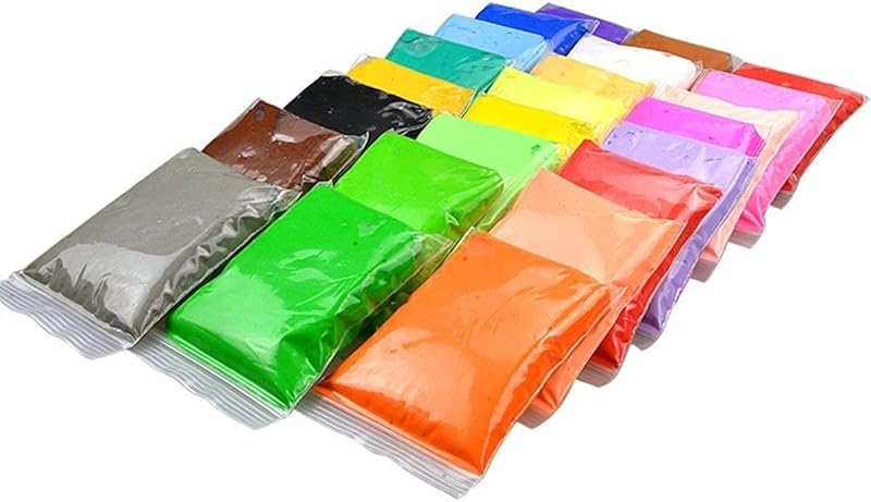 Plasticine Air Dry Clay 24colors (24pcs/set) Fluffy Foam, Magic DIY Clay Toy for Kids and Adult