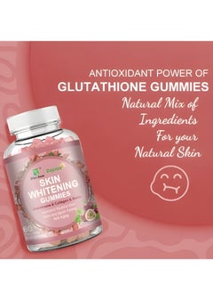 Daynee Skin Whitening Gummies ,Glutathione & Collagen & Biotin, Advanced Collagen Supplement Glutathione Collagen Fudge 60 Veggie Capsules  - Image 4