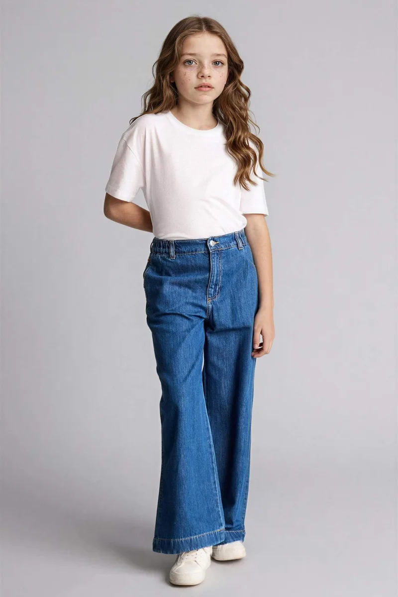 ديفاكتو Girl Wide Leg Jeans