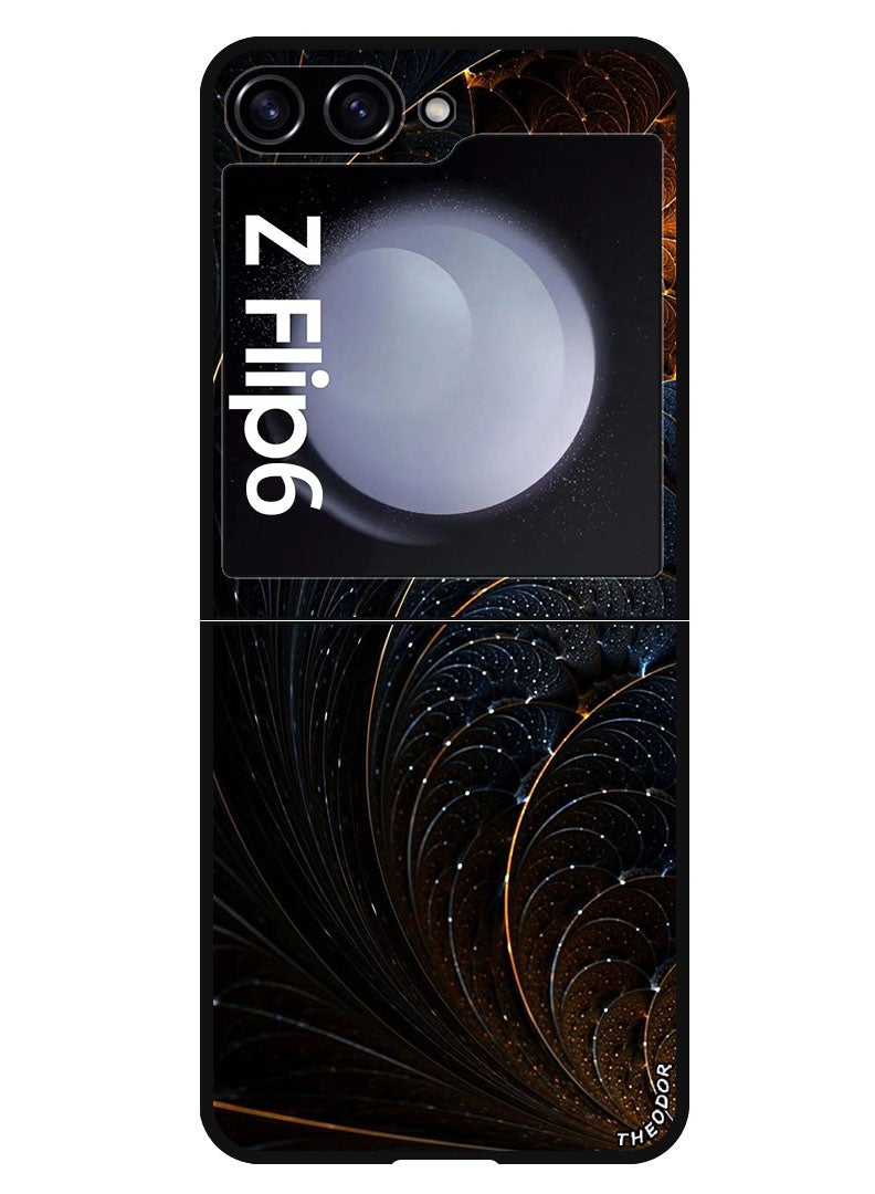 Theodor Protective Case Anti Scratch Shock Proof Bumper Cover For Samsung Galaxy Z Flip 6 Abstract 10 - Image 1
