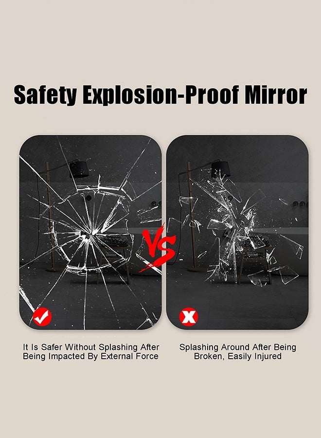 WALALLA Modern Slim Medicine Cabinet, 60x75cm Rectangle Aluminum Alloy Bathroom Mirror with Storage, Space-Saving Wall-Mounted Toilet Cupboard, Gray - Image 5