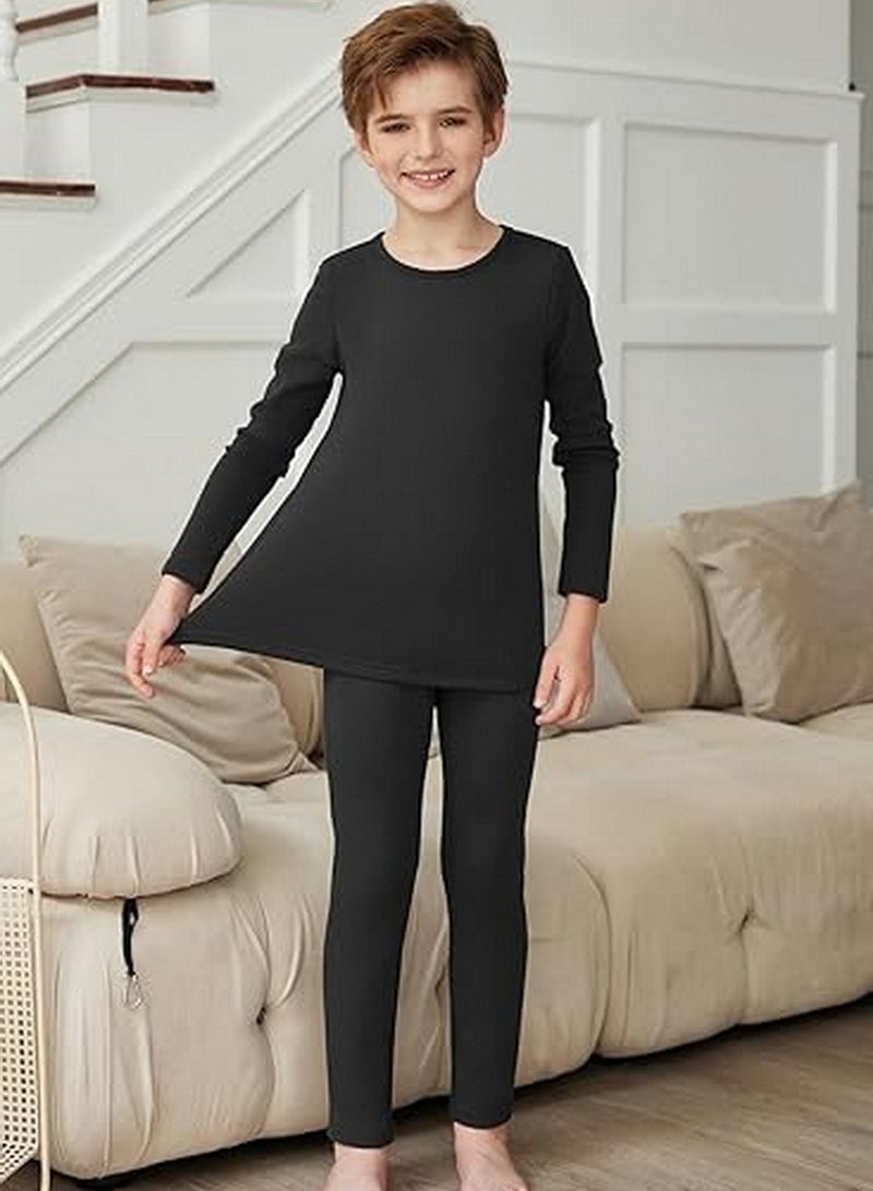 Thermal Underwear Set for Kids Children's Thermal Set Long Johns Underwear for Boys Girls Thermal Top and Bottom Set for Winter Thermo Base Layer - Image 2