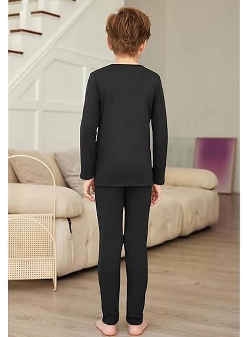 Thermal Underwear Set for Kids Children's Thermal Set Long Johns Underwear for Boys Girls Thermal Top and Bottom Set for Winter Thermo Base Layer - Image 4