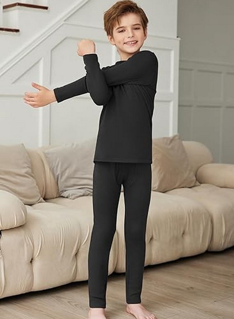 Thermal Underwear Set for Kids Children's Thermal Set Long Johns Underwear for Boys Girls Thermal Top and Bottom Set for Winter Thermo Base Layer - Image 3