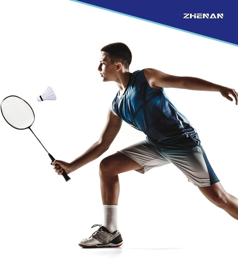 ZHENAN Goose Feather Badminton Shuttlecocks,12 Pack Nylon Feather Badminton Birdies-Hight Speed Training Birdie Ball for Indoor and Outdoor Matches,Highly Stable & Durable Shuttle Balls - Image 5