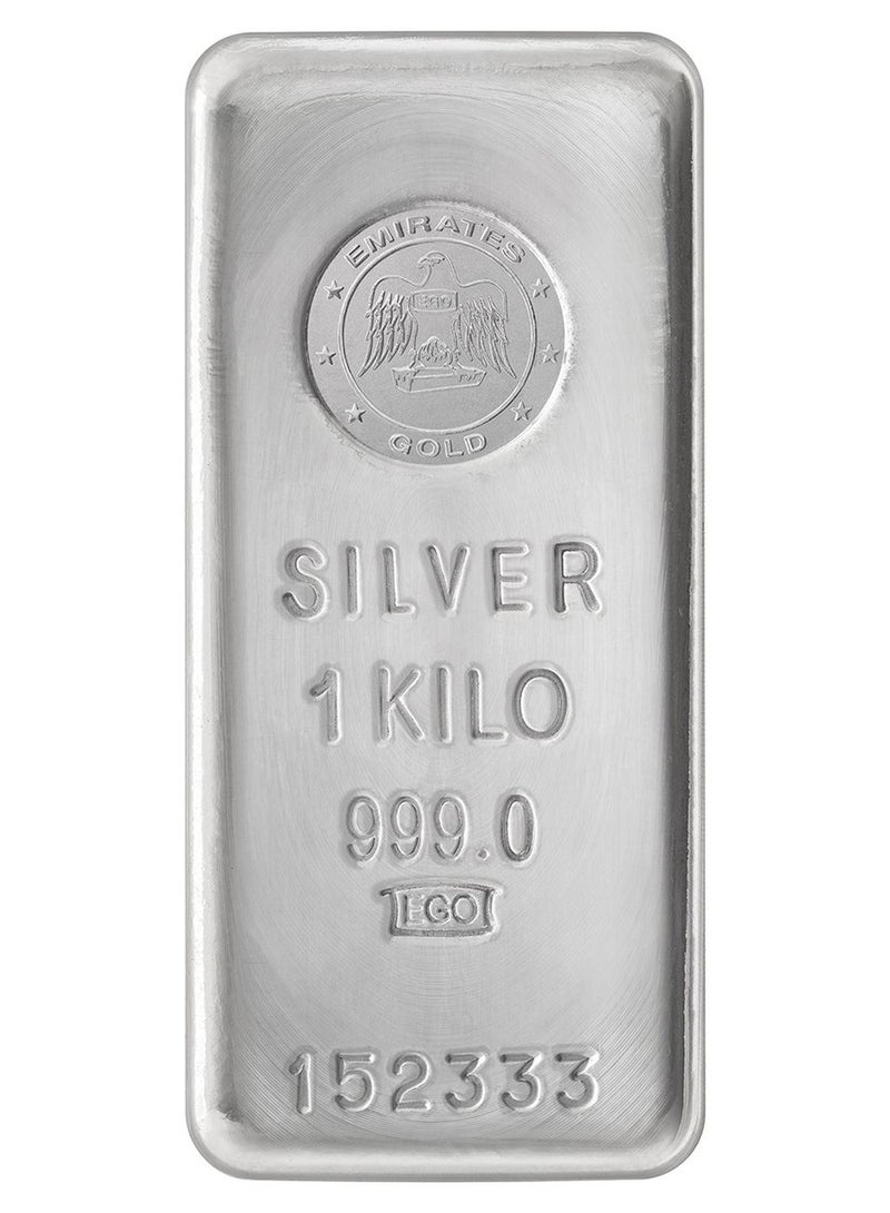 Emirates 1kg Pure Silver Bar 999 - 1 Kilogram