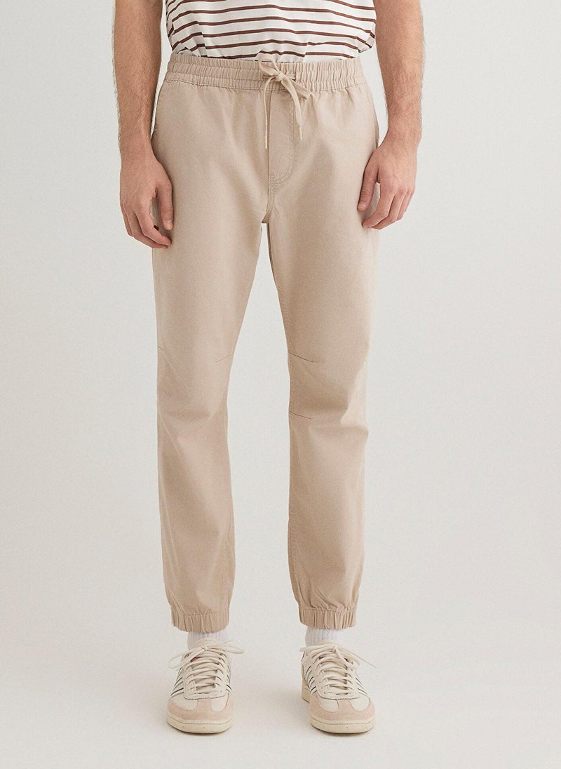 MAVI Ecru Jogger Pants - Image 4