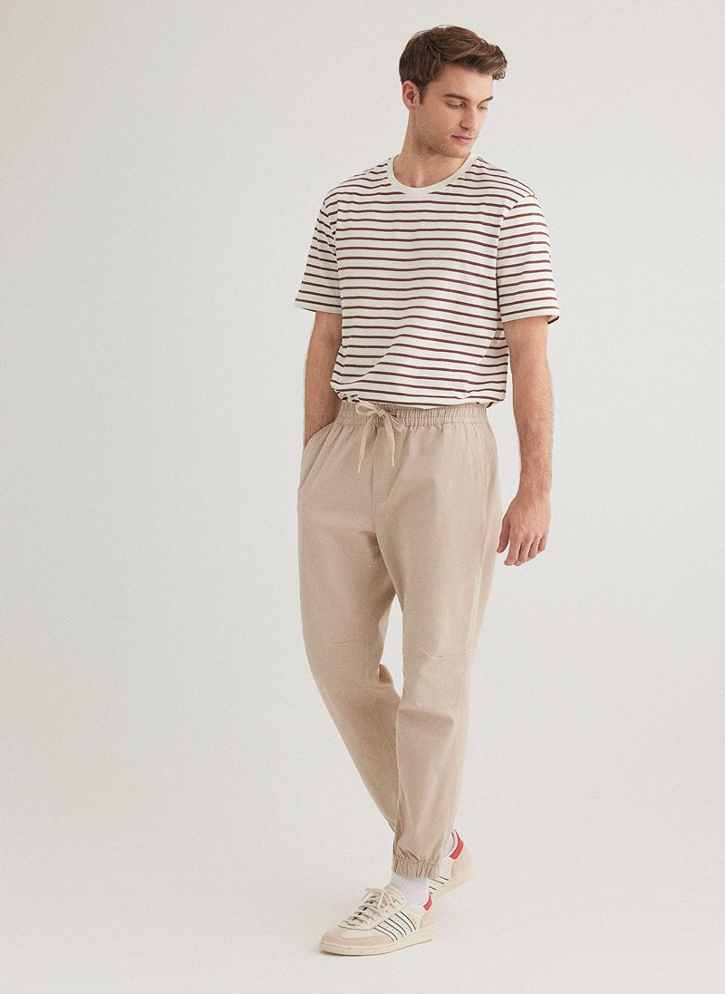 MAVI Ecru Jogger Pants - Image 1