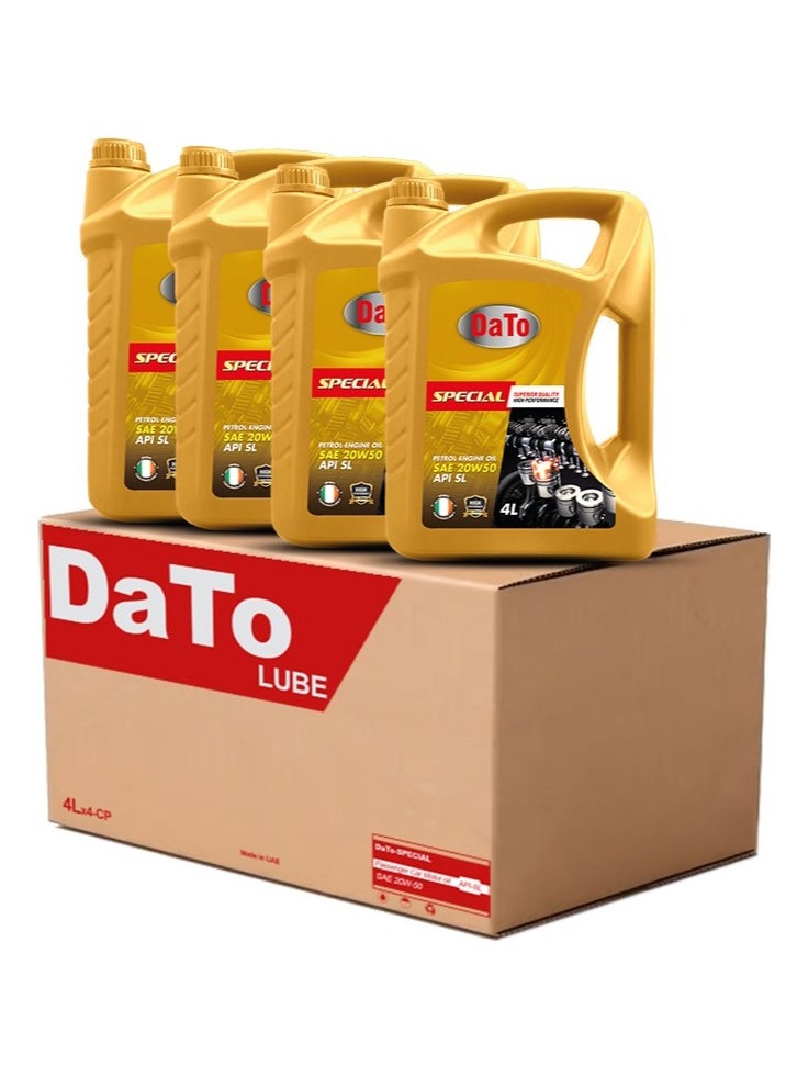 DATO - DaTo SPECIAL - Engine Oil SL20W50 (4x4 Bottle) - Image 1