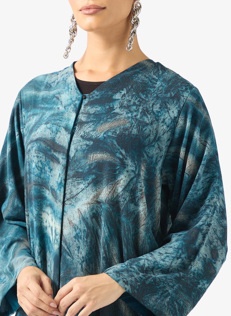 Khizana Printed Abaya & Sheila - Image 3