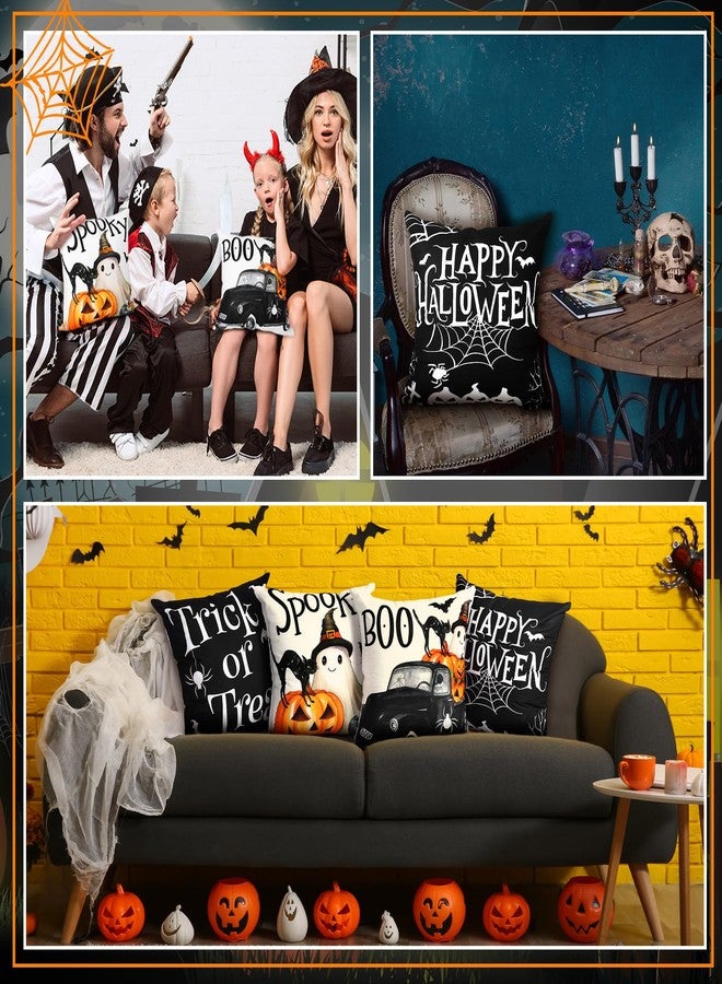 GlikCeil Set of 16 Fall Pillow Covers 18 x 18 Inch Seasonal Throw Pillow Covers Halloween Thanksgiving Christmas Holiday Pillowcases Decorative Cushion Pillowcases for Farmhouse Home Couch Sofa Decor - Image 4