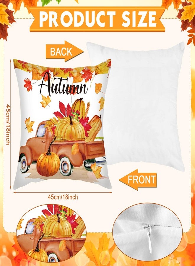 GlikCeil Set of 16 Fall Pillow Covers 18 x 18 Inch Seasonal Throw Pillow Covers Halloween Thanksgiving Christmas Holiday Pillowcases Decorative Cushion Pillowcases for Farmhouse Home Couch Sofa Decor - Image 3