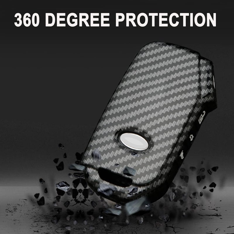 CONTACTS غطاء مفتاح السيارة متوافق مع كيا - سيلتوس، سونيت، كارينز، كارنفال، EV6 والمزيد | يناسب مفاتيح 3 و 4 أزرار - Image 5