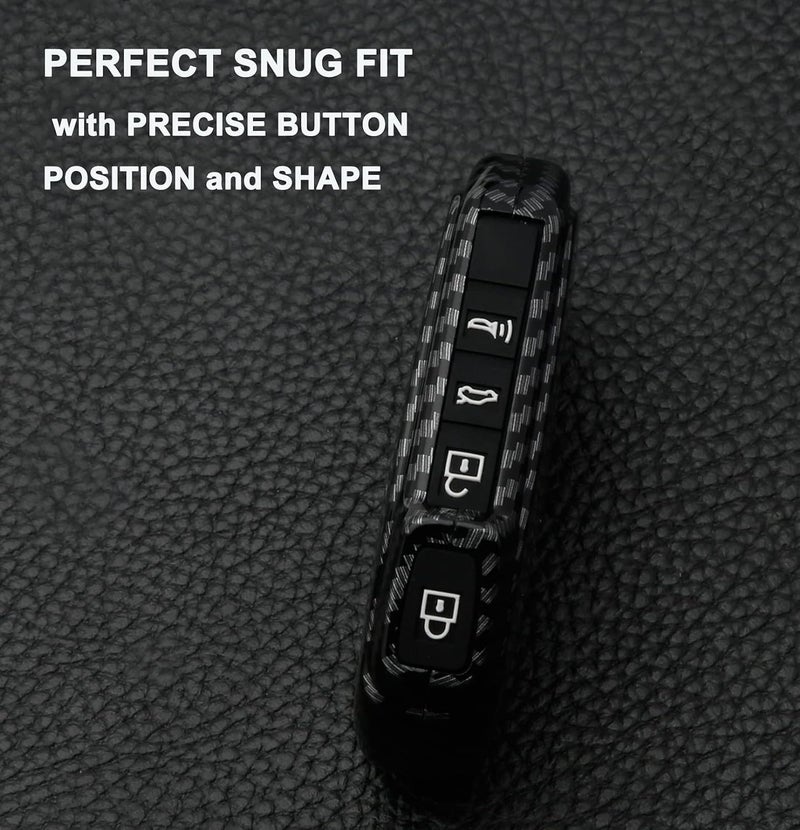 CONTACTS غطاء مفتاح السيارة متوافق مع كيا - سيلتوس، سونيت، كارينز، كارنفال، EV6 والمزيد | يناسب مفاتيح 3 و 4 أزرار - Image 4